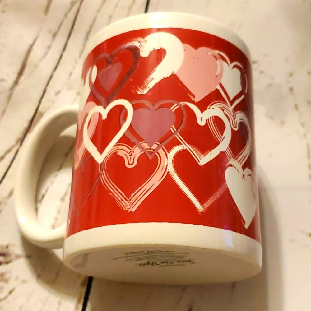 Just for You by Megatoy abstract hearts coffee mug